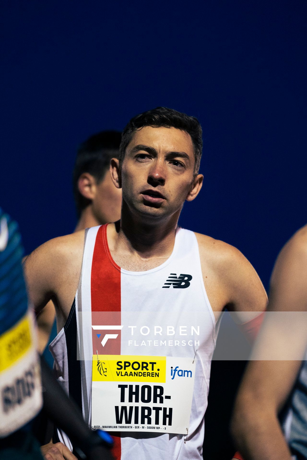 Maximilian Thorwirth (SFD 75 Duesseldorf-Sued) ueber 5000m am 28.05.2022 waehrend der World Athletics Continental Tour IFAM Oordegem in Oordegem